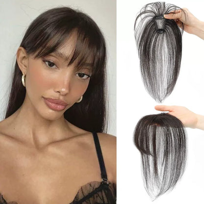 3D Clip-In Bangs Hair Topper for Women – Natural-Looking Volume & Coverage