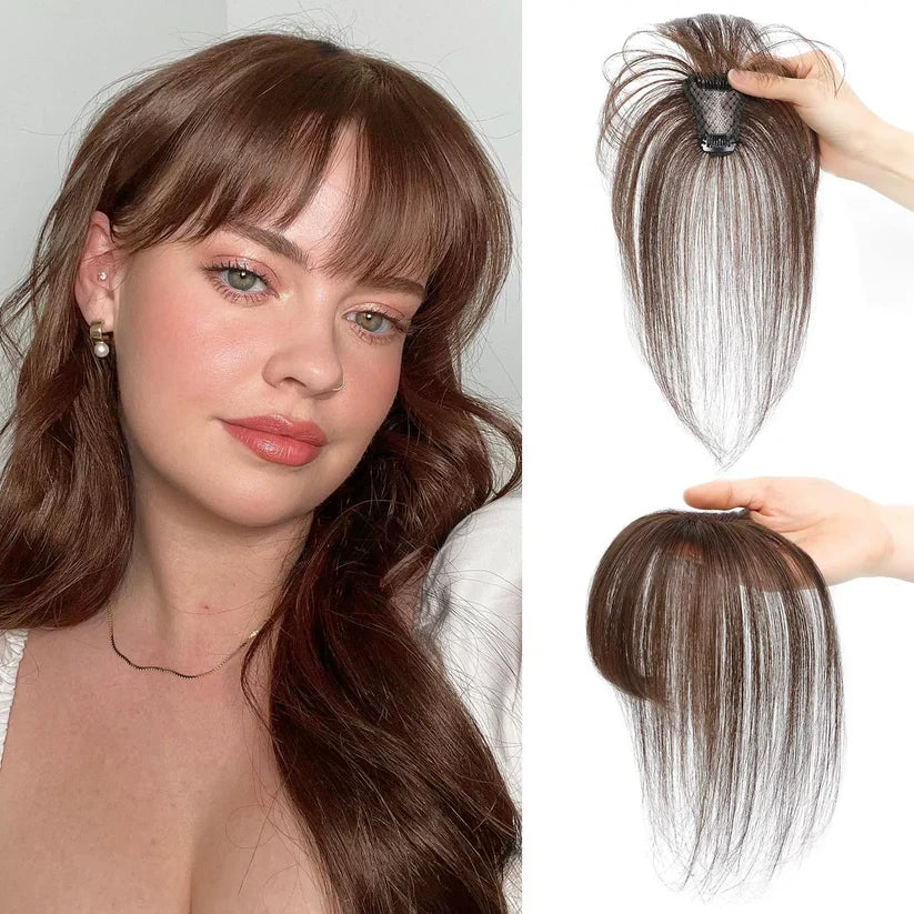 3D Clip-In Bangs Hair Topper for Women – Natural-Looking Volume & Coverage