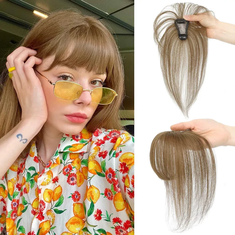 3D Clip-In Bangs Hair Topper for Women – Natural-Looking Volume & Coverage