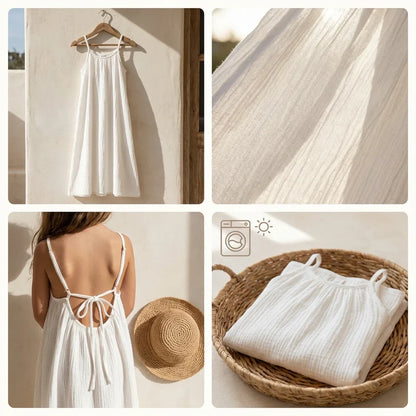 Womens Sleeveless Cami Lounge Maxi Dress Solid Color  Sleepwear