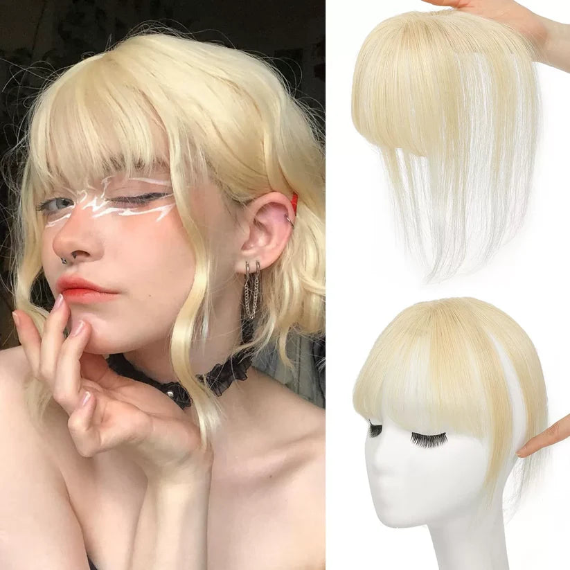 3D Clip-In Bangs Hair Topper for Women – Natural-Looking Volume & Coverage