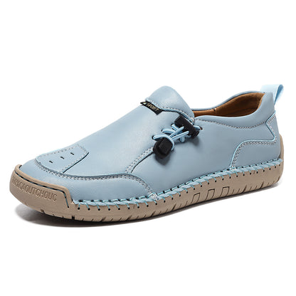2026 Women's Comfortable Handmade Leather Loafers | Casual Slip-On Walking Shoes (buy 2 free shipping)