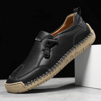 2026 Women's Comfortable Handmade Leather Loafers | Casual Slip-On Walking Shoes (buy 2 free shipping)