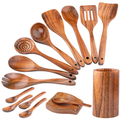 Teak Wooden Utensil Set