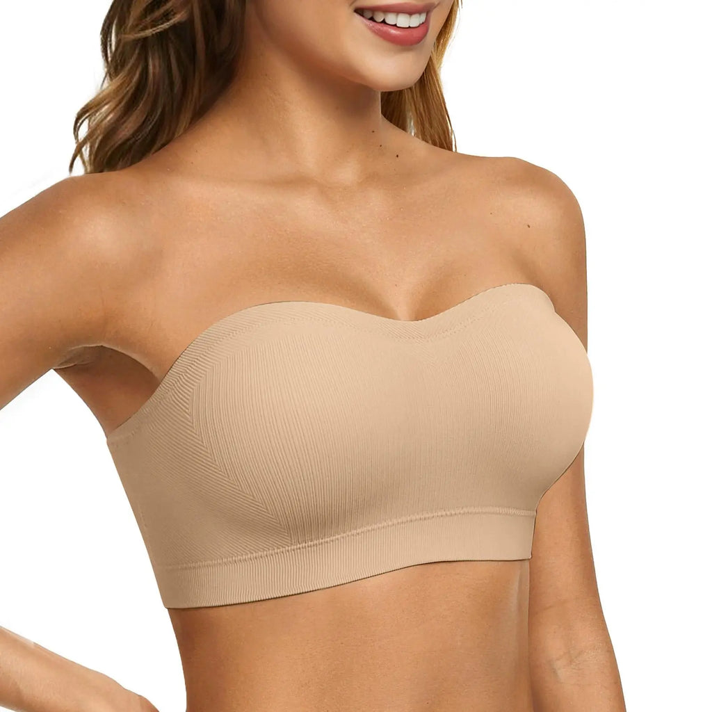 Women's Non-Slip Strapless Bra – Seamless Wireless Support