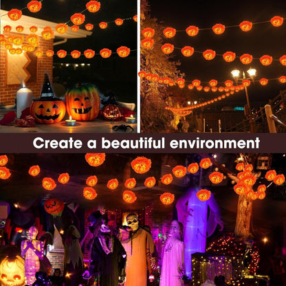 💀 Mexican Marigold Flower String Lights | 💕Death is not the end of life, forgetting is