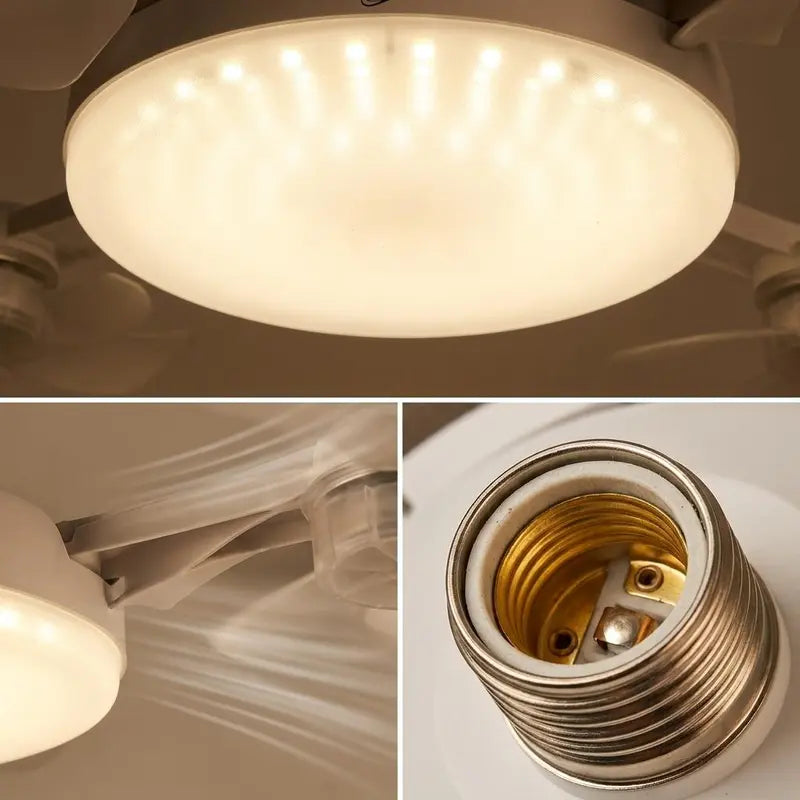E27 LED Ceiling Fan Light Bulb With Remote Control