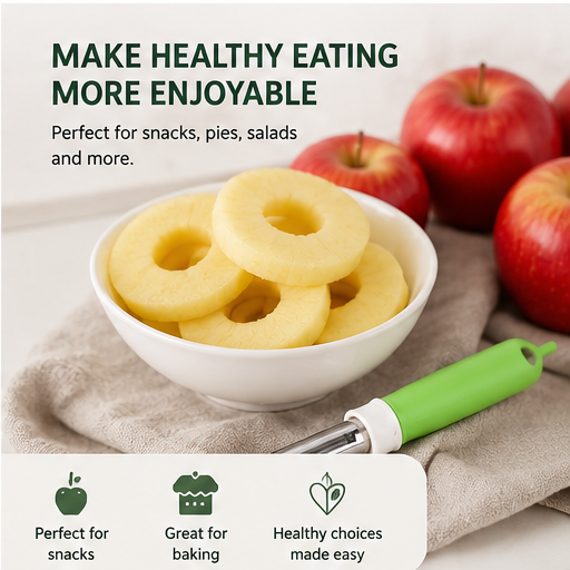 🔥3400+ sold🎁 2-in-1 Apple Corer & Peeler Tool | Stainless Steel