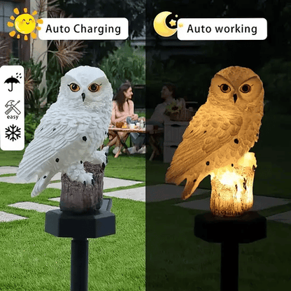 Solar Realistic Owl Garden Stake Light – Adjustable Waterproof Auto LED Landscape Decor