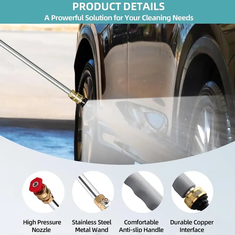 🔥Last Day 50% OFF - 🛠️2026 Upgraded Heavy-Duty Jet Nozzle Power Washer for Garden Hose