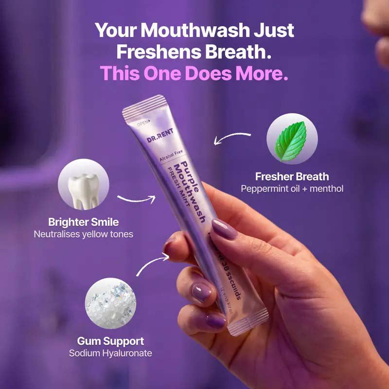 20-Pack Vegan Purple Mint Mouthwash Pods🦷