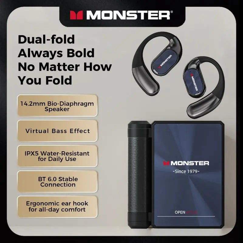 ⏰ Last Chance: Monster AC530 Open-Ear Headset – 49% Off Ends Tonight! Perfect Gift for Everyone