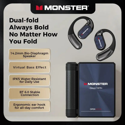 ⏰ Last Chance: Monster AC530 Open-Ear Headset – 49% Off Ends Tonight! Perfect Gift for Everyone