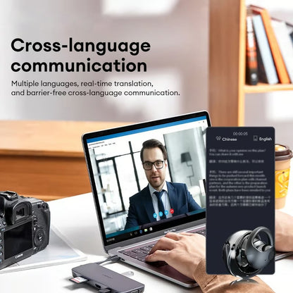 🏆#1 Best Seller ⏰69% OFF 💎AI Translation Wireless OWS Bluetooth5.4 Earphones (Fit iOS & Android)