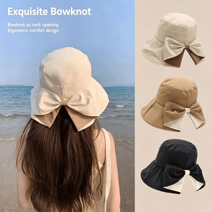 ☀️Summer Hot Sale 49% OFF👒Women's Bowknot Wide Brim Sun Protective Hat