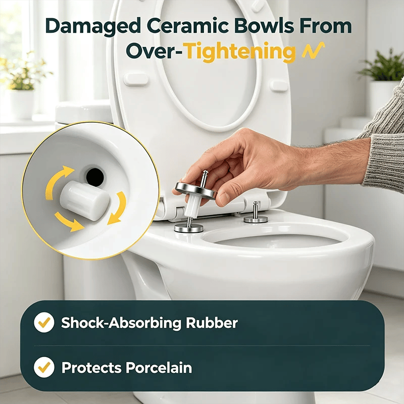 Universal Toilet Seat Expansion Screw Bolts, Thickened Stainless Steel🔩
