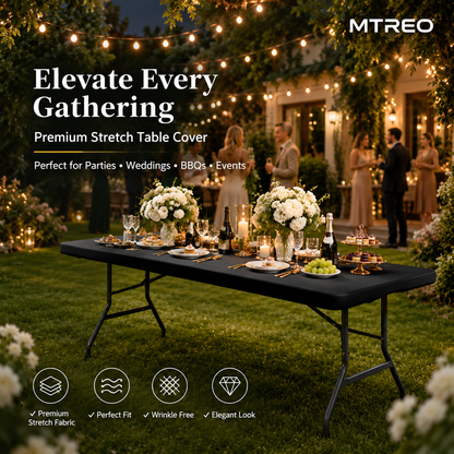 Stretch Spandex Table Cover – Perfect Fit for 4ft/5ft/6ft/8ft Tables