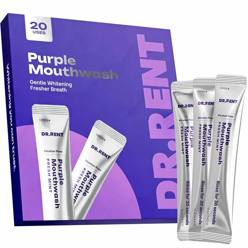20-Pack Vegan Purple Mint Mouthwash Pods🦷