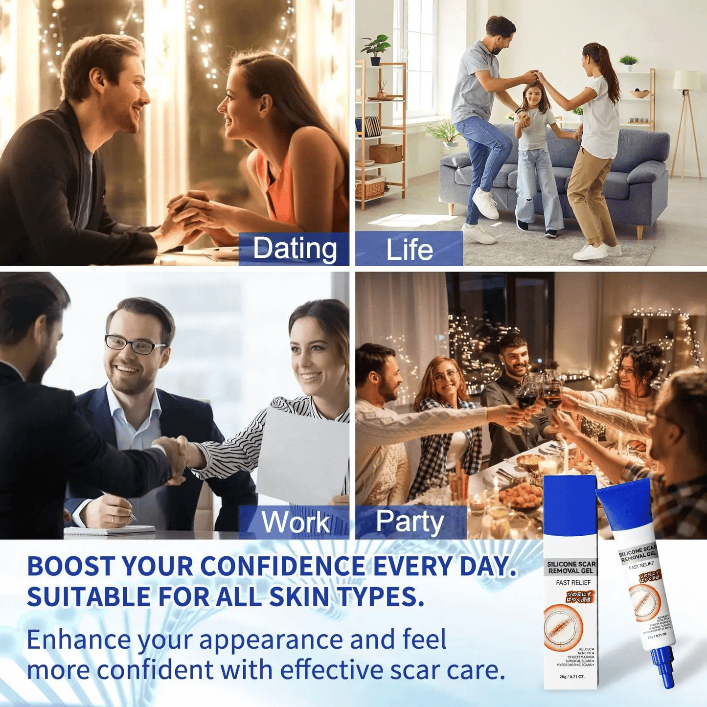 🧴Advanced Silicone Smoothing Gel - Professional Smoothing Formula for New & Old Scars