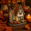 🎃🏡Vintage Light-Up Pumpkins Cottage