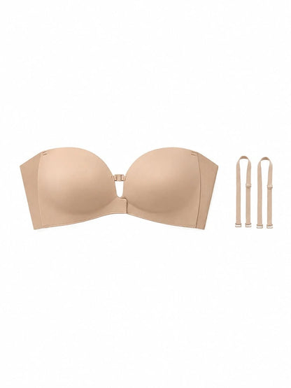 🔥Women's Strapless Front Closure Push-Up Bra