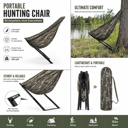 Fanatic Outdoors Low Down Hunting Seat – Lightweight, Portable & Built for All-Day Comfort