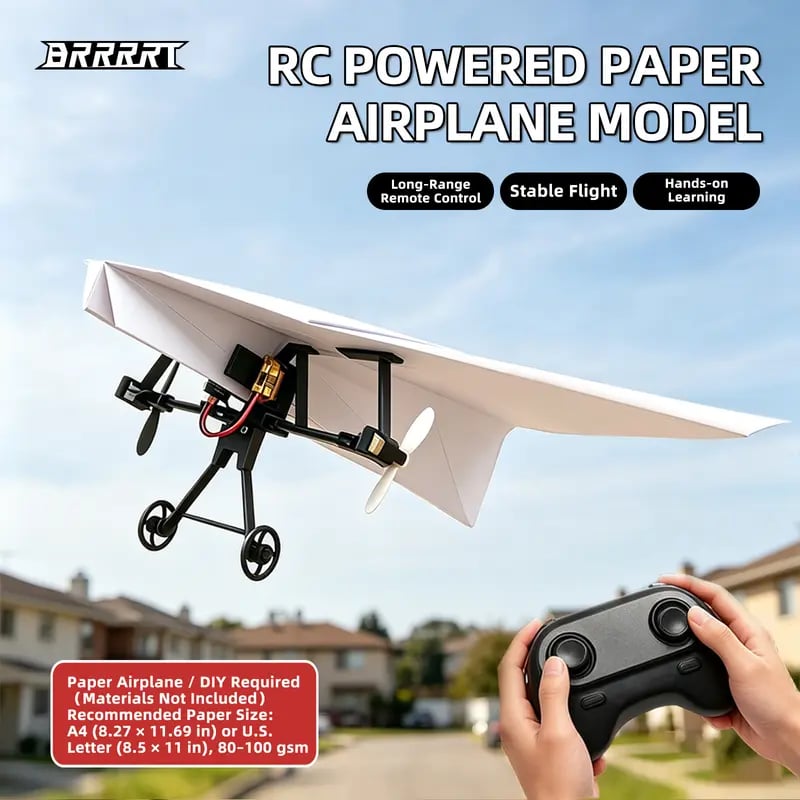 BRRRRT RC Paper Airplane Kit