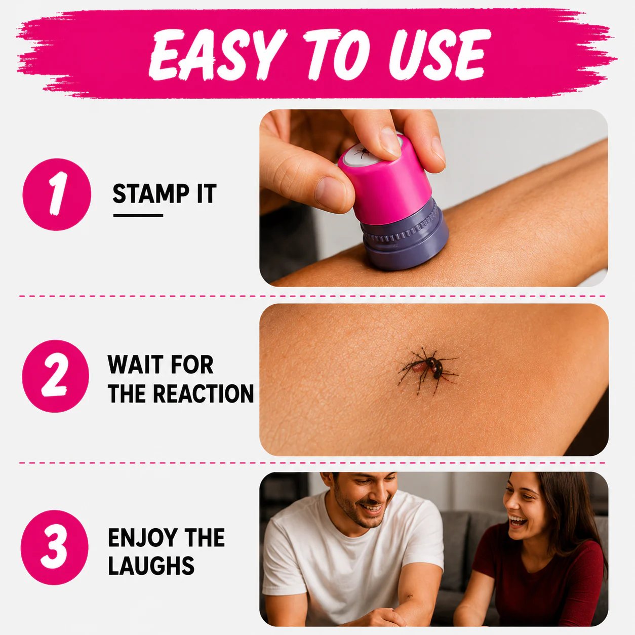 🔥Last Day 50% OFF - 🦟Mosquito Smack Prank Stamp – Funny Portable Trick Toy