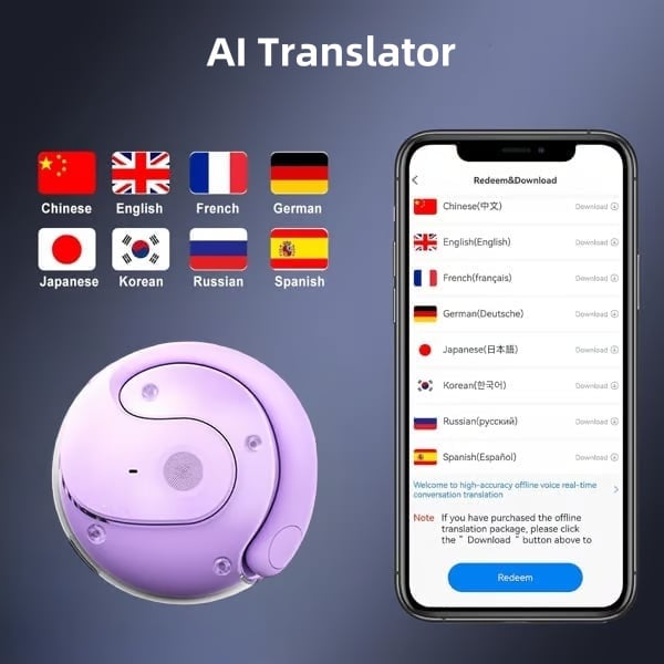 🏆#1 Best Seller ⏰69% OFF 💎AI Translation Wireless OWS Bluetooth5.4 Earphones (Fit iOS & Android)