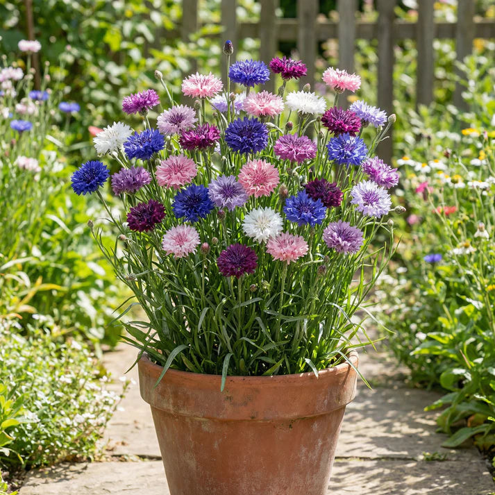 1000 Pcs Tall Mixed Colors Cornflower