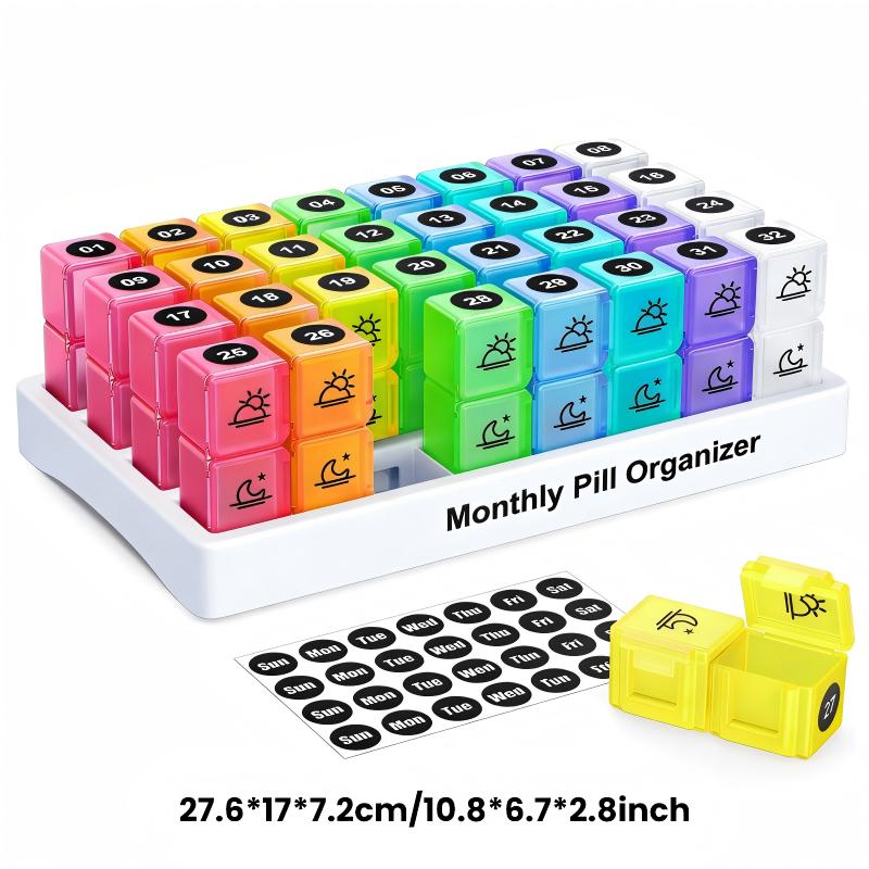 🔥Last Day Sale 60% OFF⏰💊📅 Daily 31-Day Pill Organizer Travel Case – 🔒📦
