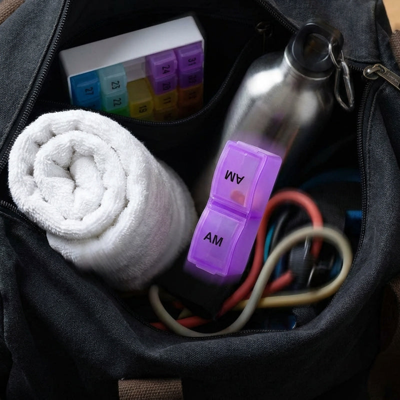 🔥Last Day Sale 60% OFF⏰💊📅 Daily 31-Day Pill Organizer Travel Case – 🔒📦