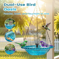 🔥Hot Sale 50% OFF🔥 ✨Hanging outdoor fountain with bird bath and feeding station⛲🐦