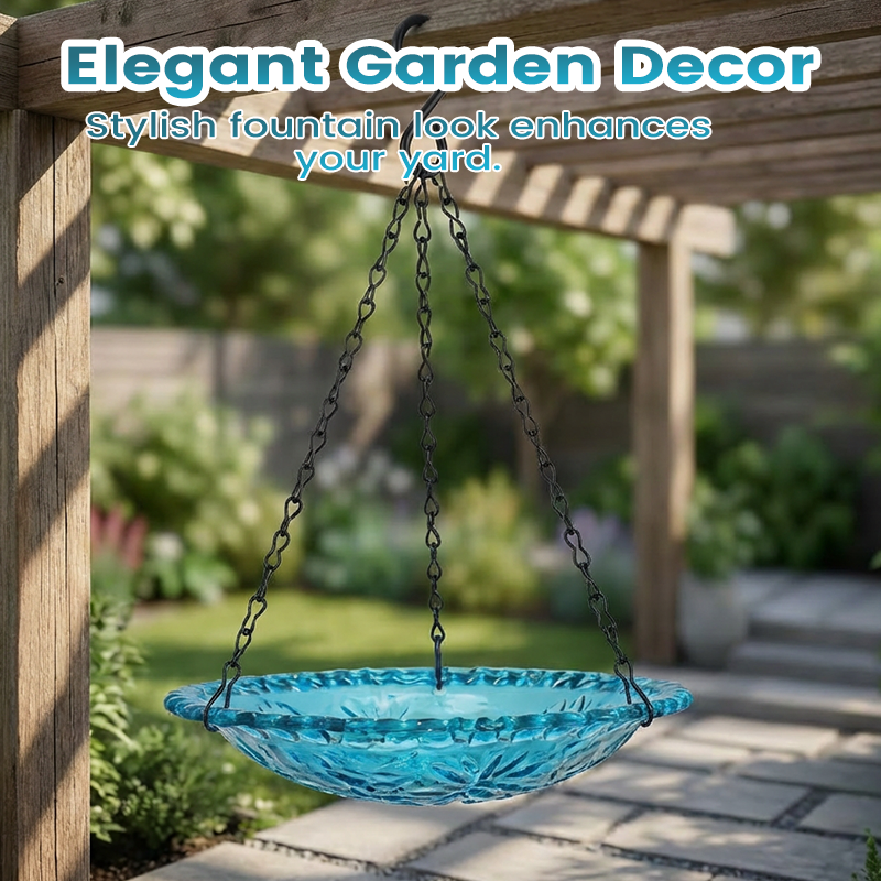 🔥Hot Sale 50% OFF🔥 ✨Hanging outdoor fountain with bird bath and feeding station⛲🐦